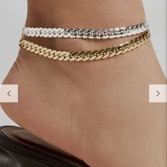 DRAE Silver Anklet - Picture 4 of 5